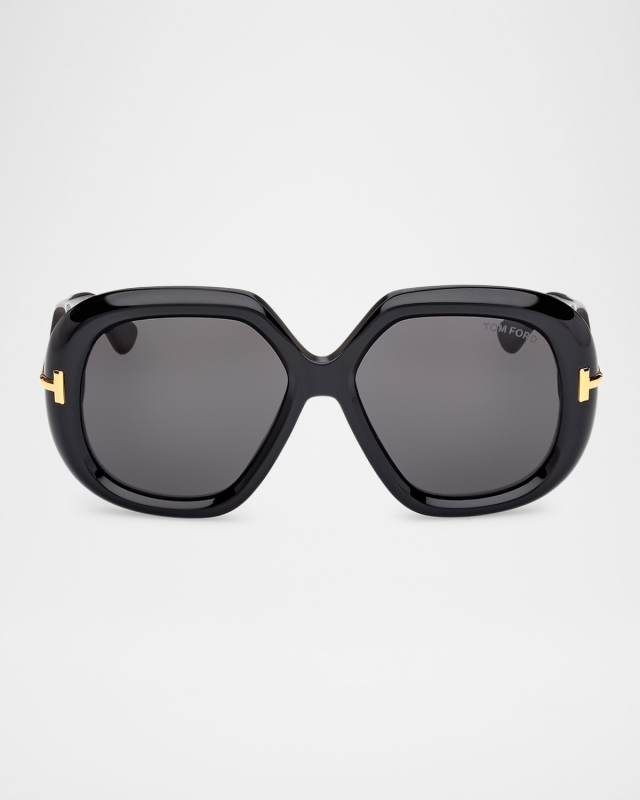 Icon Acetate Geometric Sunglasses
